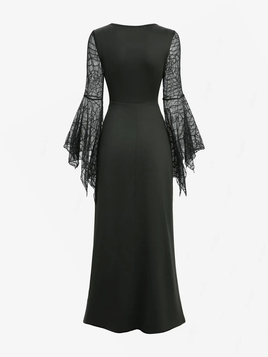 Crimson Veil Gothic Maxi Dress