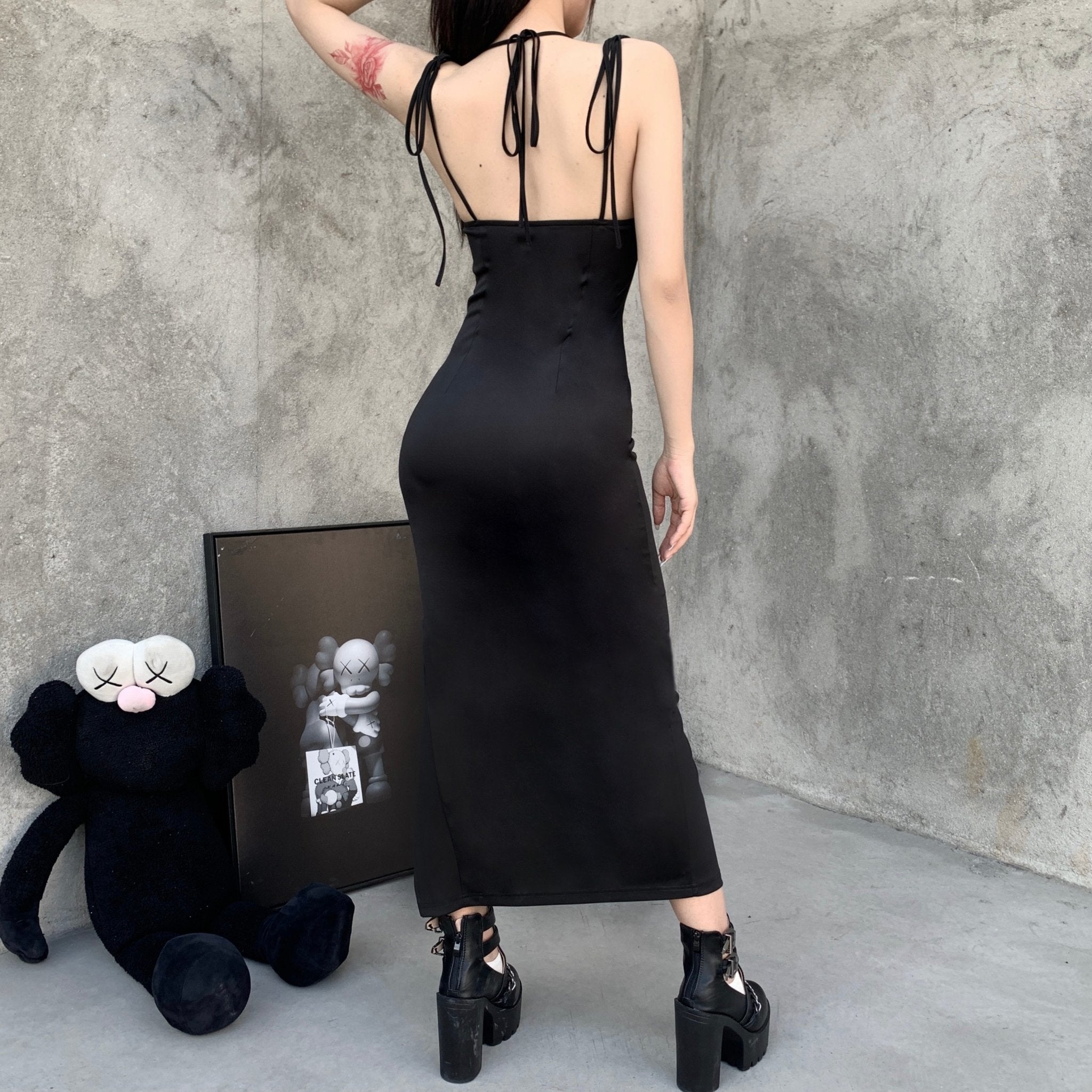 Gothic Spaghetti Dress