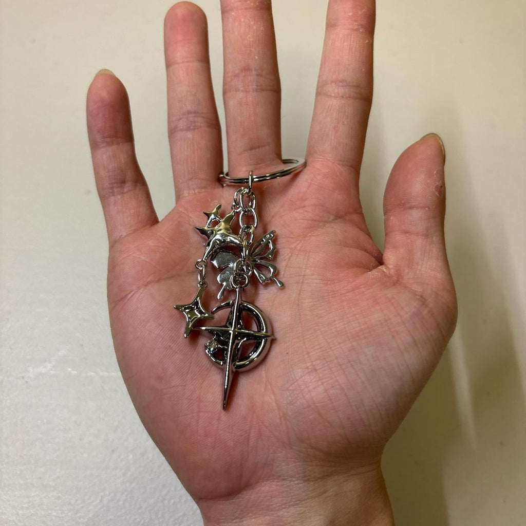 0660 - Y2K Star Rhinestone Charms Keychain