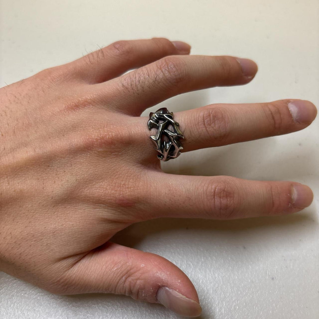 0628 - Rose Thorn Barbed Ring