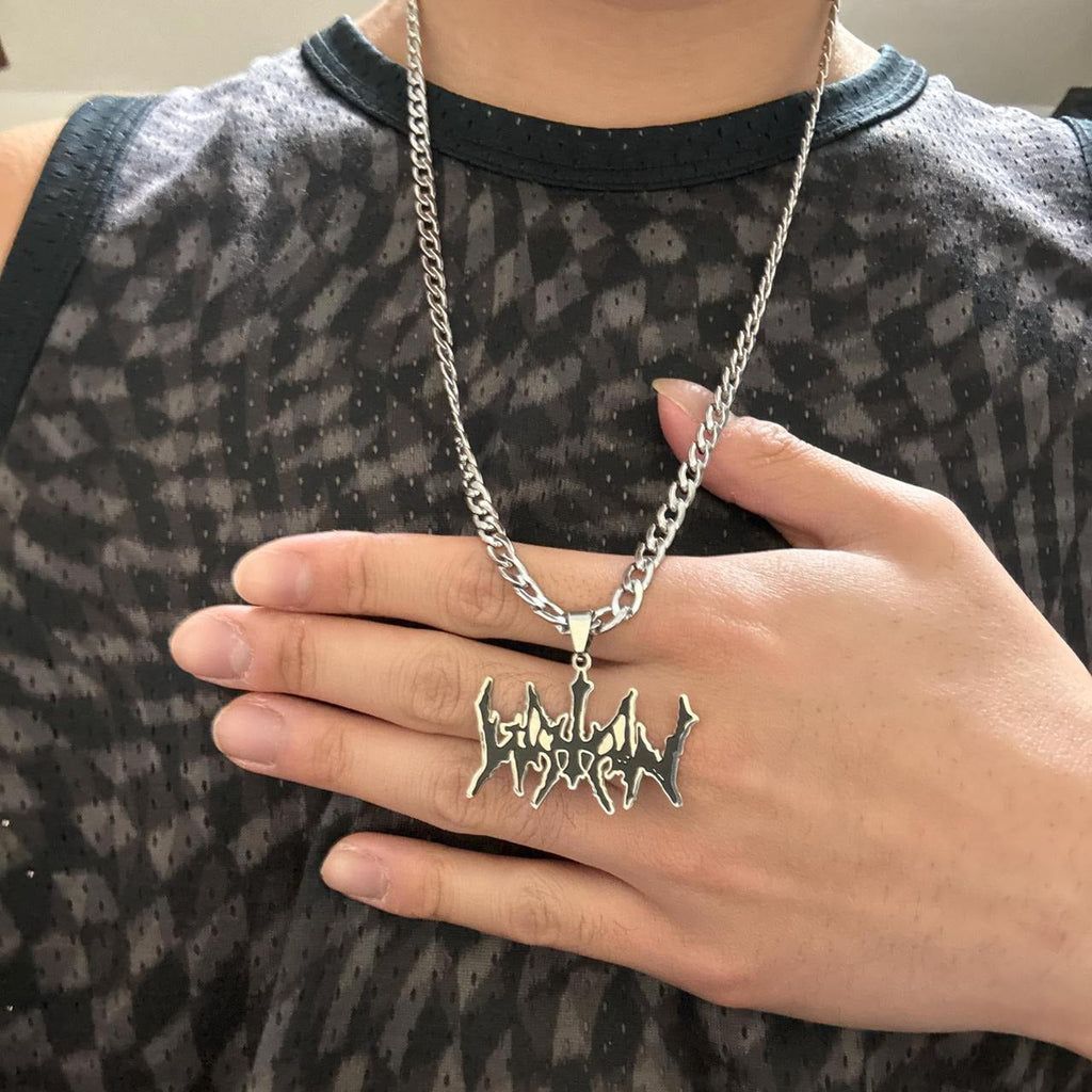0582 - Y2K Grunge Logo Chain