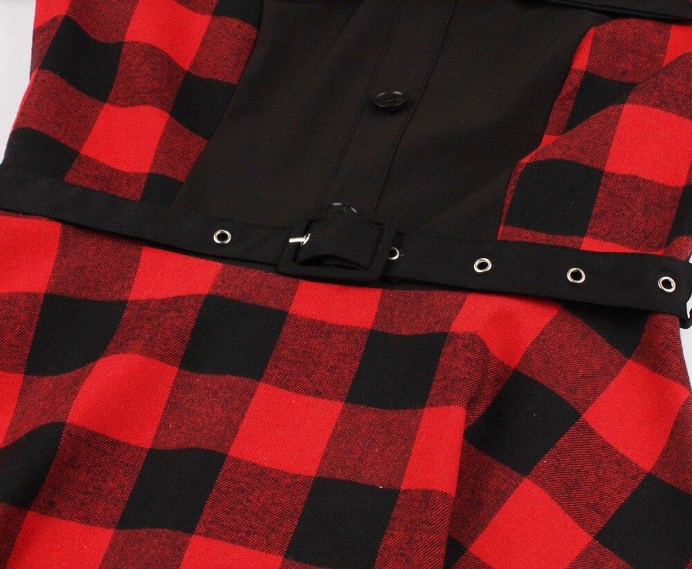 Retro Plaid Dress