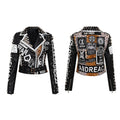 Nightmare Punk Rivet Leather Jacket