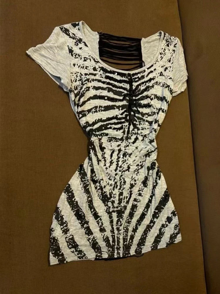 Bone Veil Skeleton Gothic Top