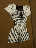 Bone Veil Skeleton Gothic Top