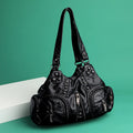 Raven Studded Gothic Shoulder Bag