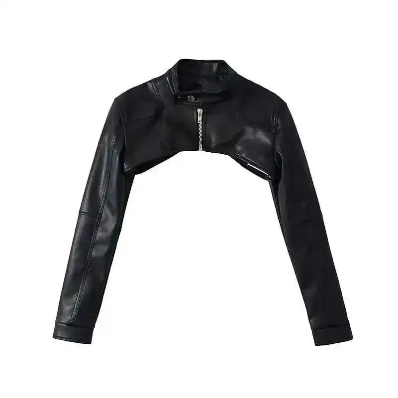 Obsidian Cropped Gothic Shrug Jacket