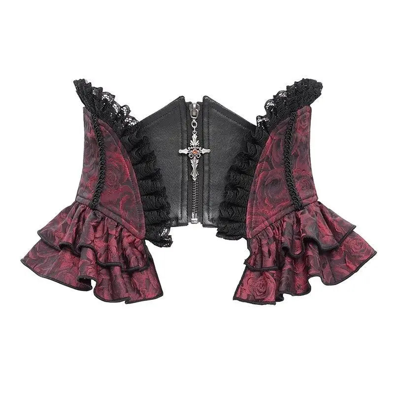 Raven Cross Gothic Corset Belt