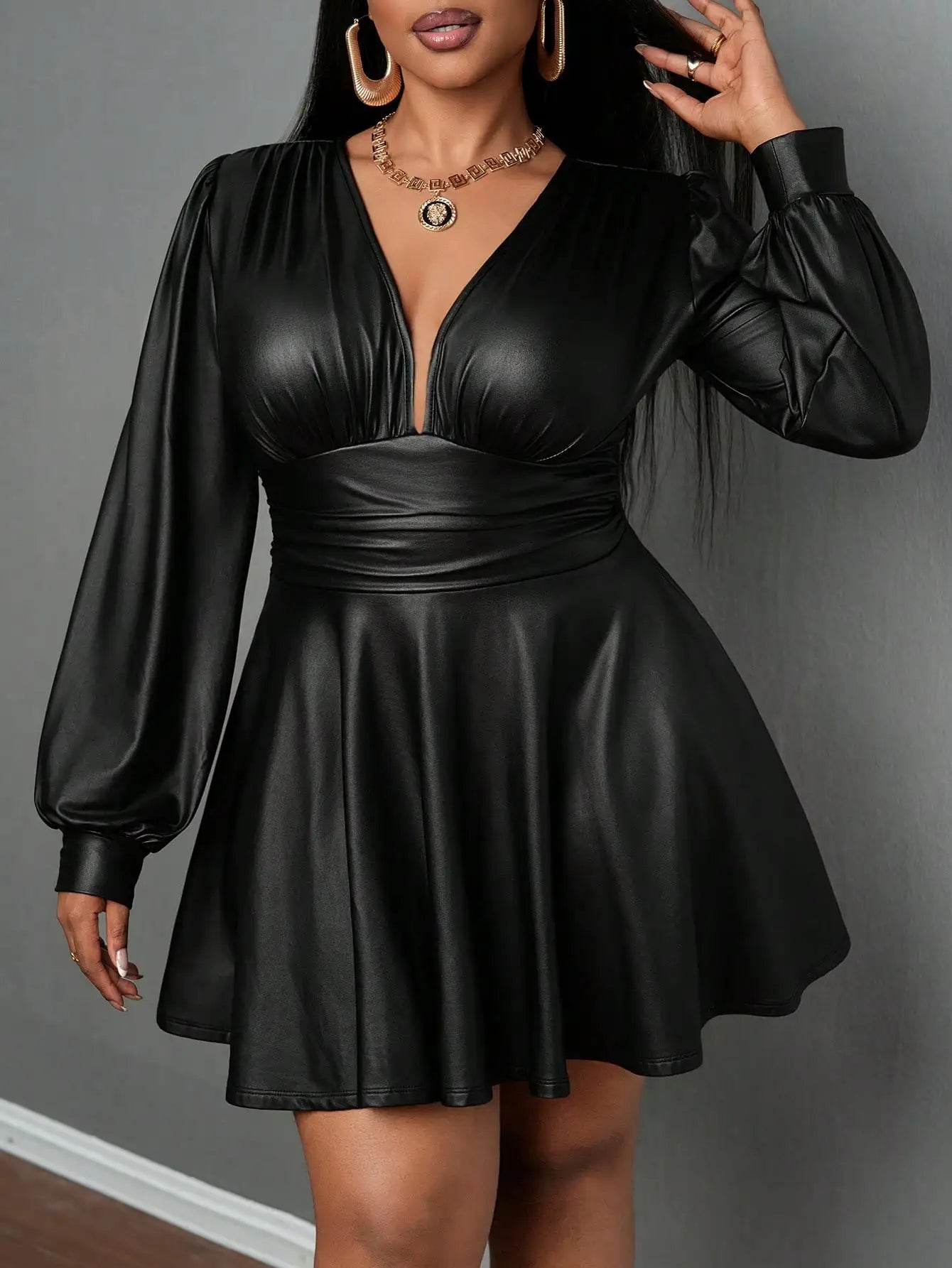 Midnight Allure Plus Size Dress