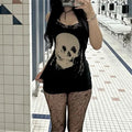 Skull Siren Gothic Mini Dress
